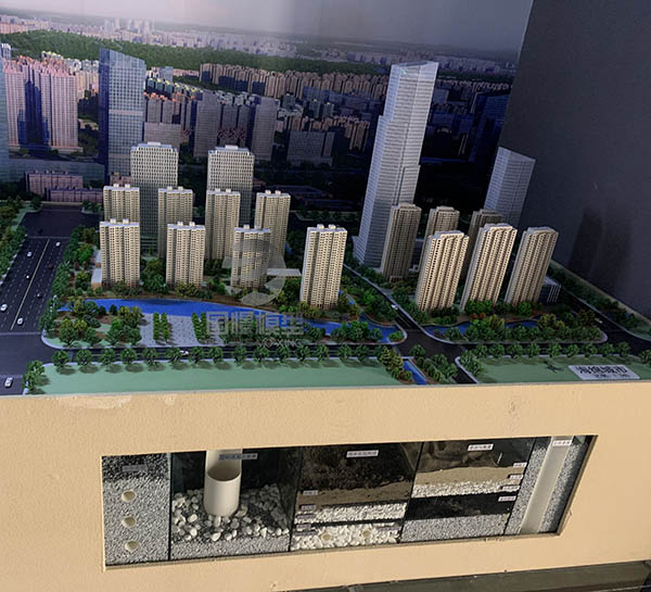 万荣县建筑模型